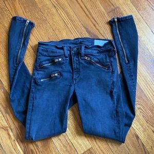 rag & bone washed jeggin style jeans.